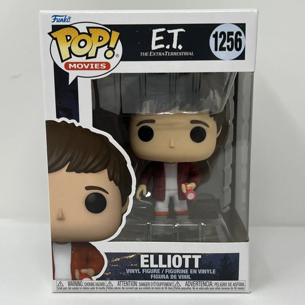 Funko Pop! Movies: E.T. And Elliot - E.T with flowers #1255 and Elliot #1256 NIB - Picture 10 of 16